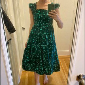 Hill House Home Green Nap Dress (xs)